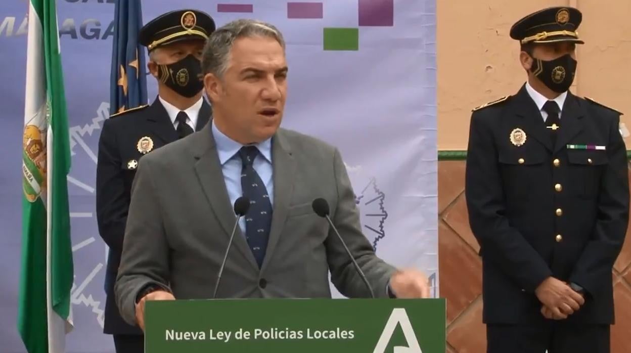 Elías Bendodo, durante un acto este viernes en Málaga