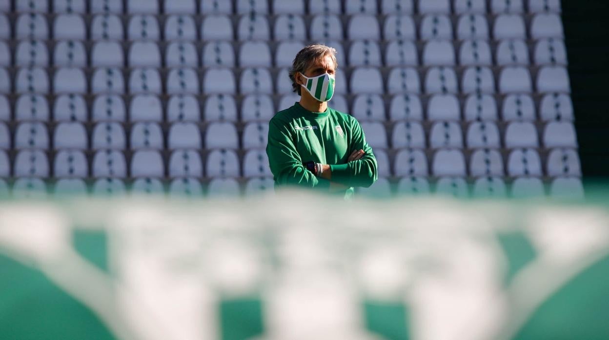 Pablo Alfaro durante un entrenam iento con el Córdoba CF