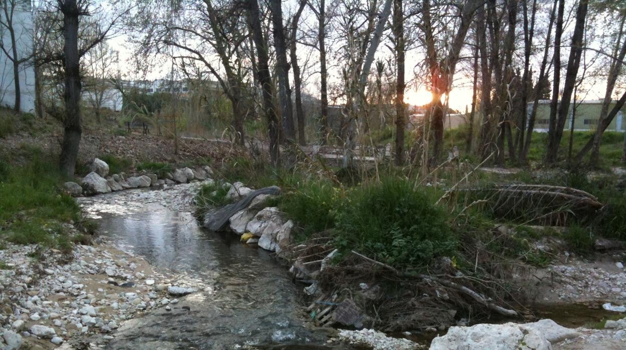 Río Lucena a su paso por la ciudad del mismo nombre