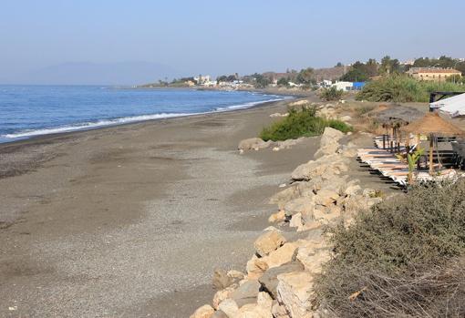 Playa de Valle Niza, en la Axarquía