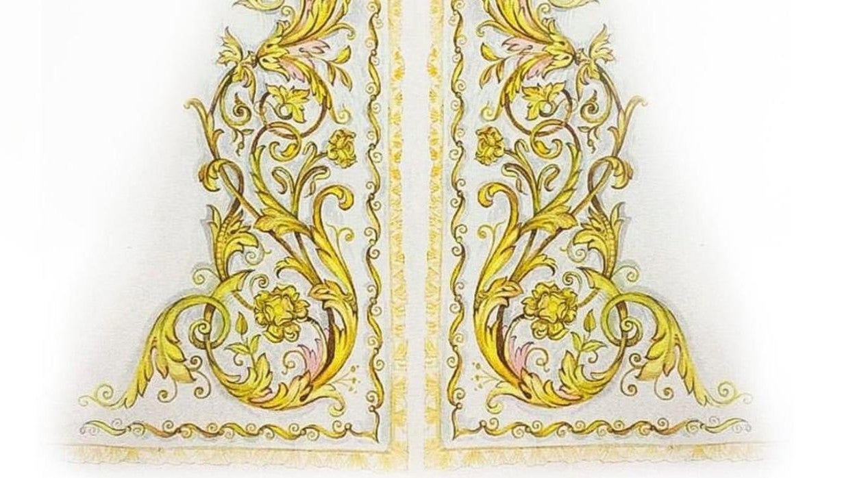 Proyecto del manto de vistas, con diseño de José Manuel Martínez Hurtado