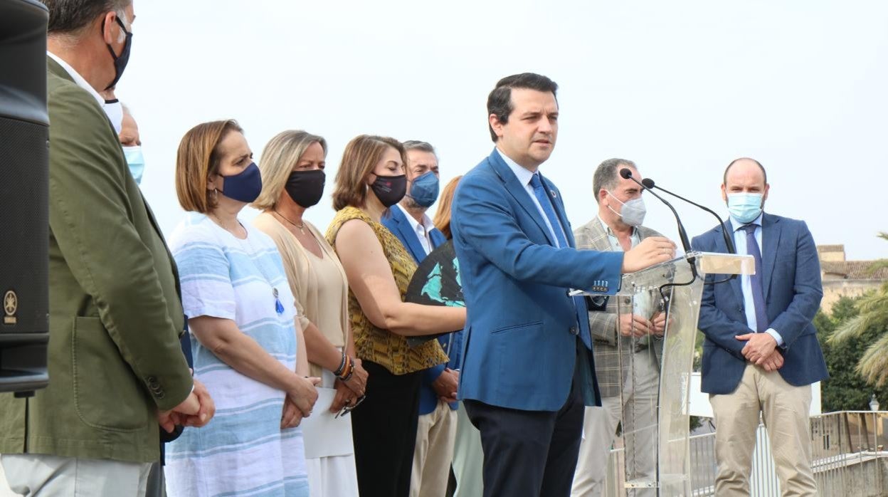 El alcalde, durante su discurso en el CRV