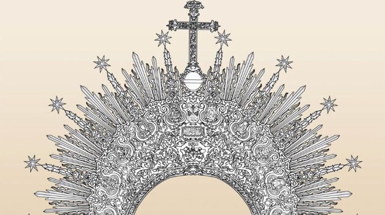 Diseño de la diadema para María Santísima de la Caridad