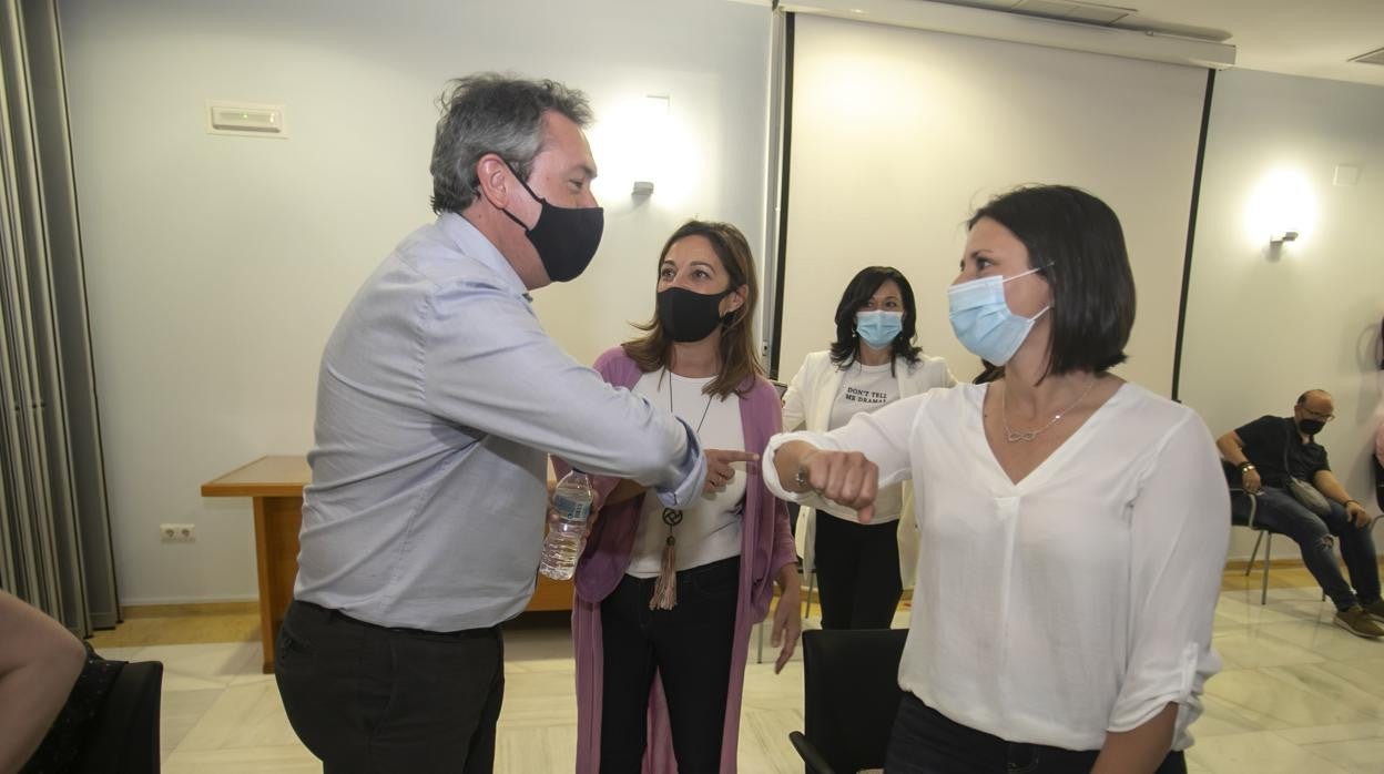 Espadas y Ambrosio, en un acto de precampaña