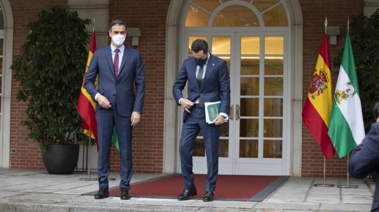 Reunion de Pedro Sanchez con Moreno Bonilla en Moncloa