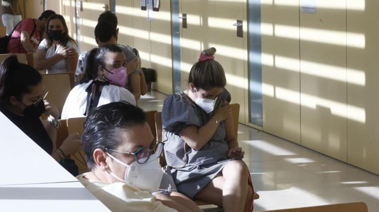 Vacunados en un centro de Córdoba