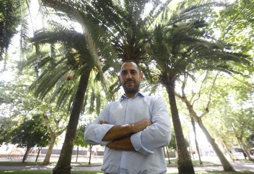 Sebastián Pérez en los Jardines de Colón
