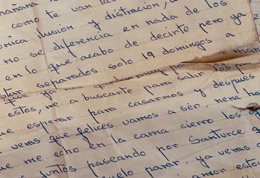 En la carta le recuerda que solo quedan 19 domingos para volver a estar juntos