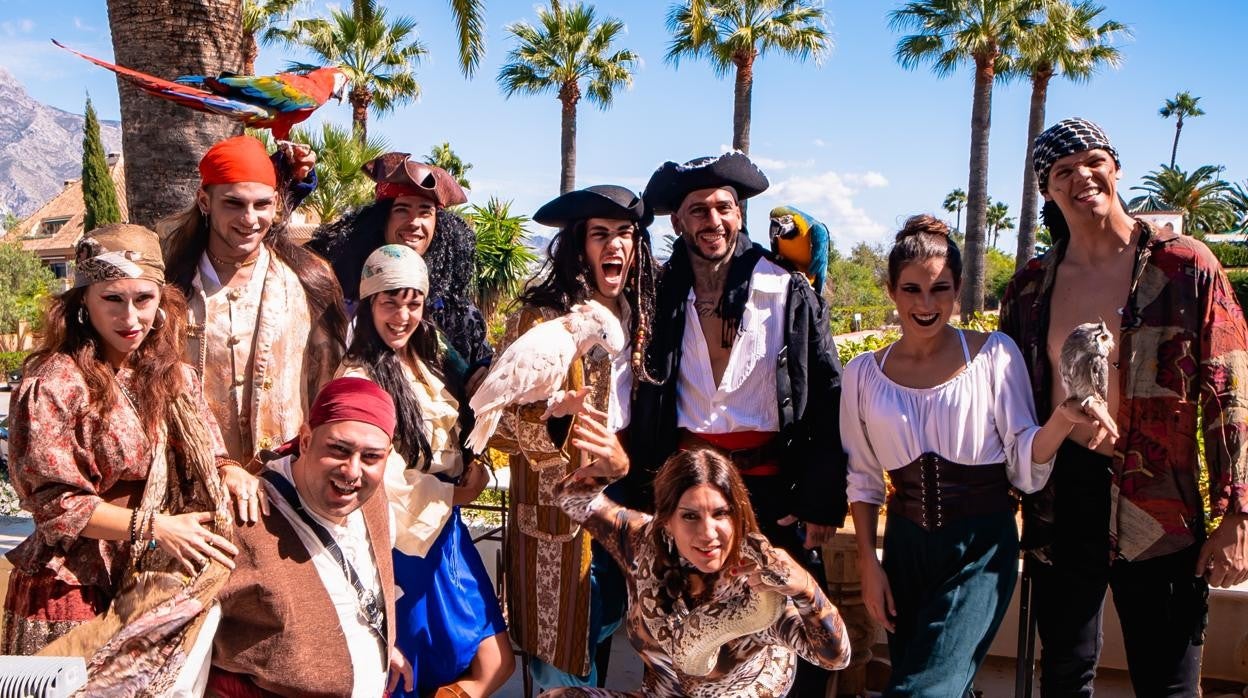 El equipo de animación del evento