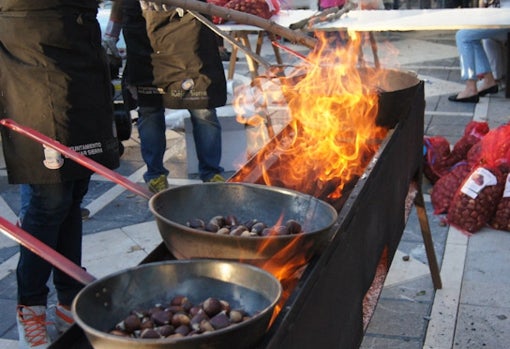 Castañada popular en Güéjar Sierra