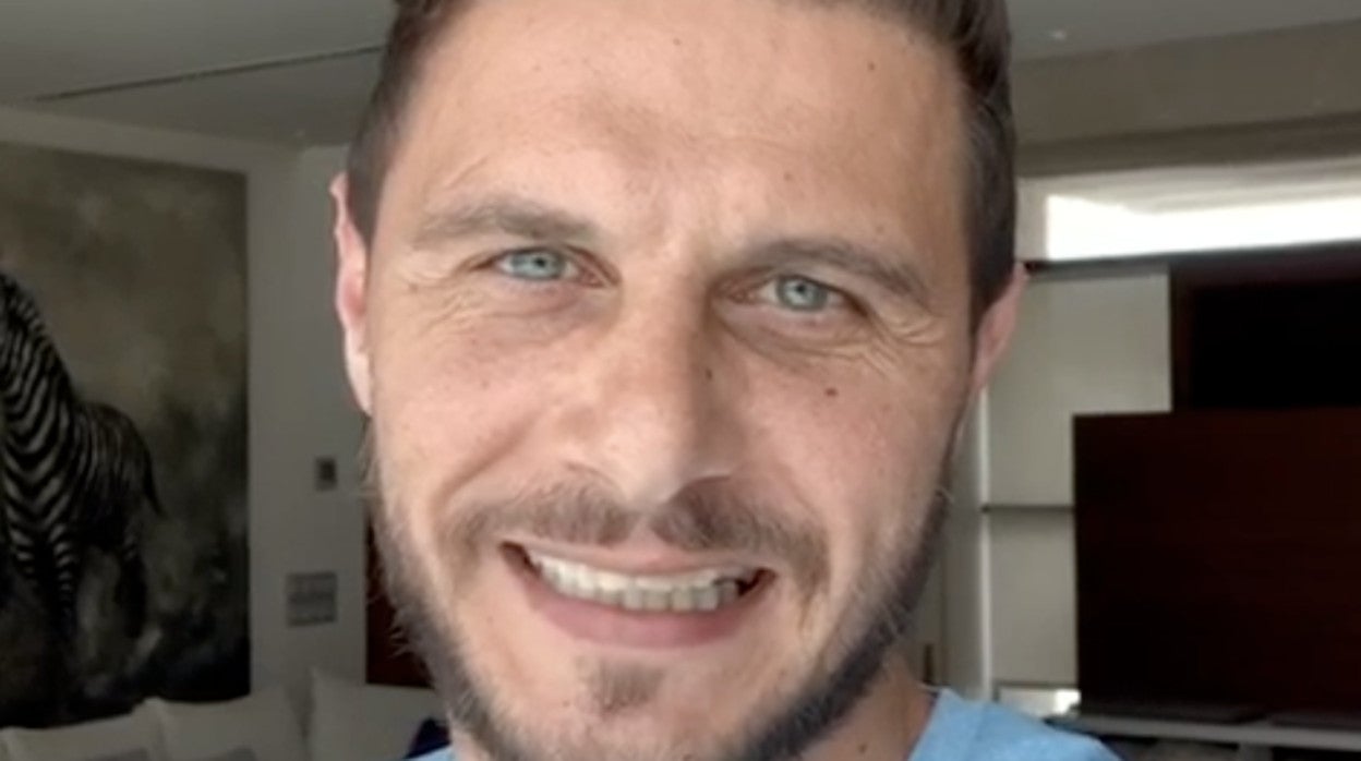 Captura del vídeo de Joaquín apoyando a los trabajadores de Unicaja