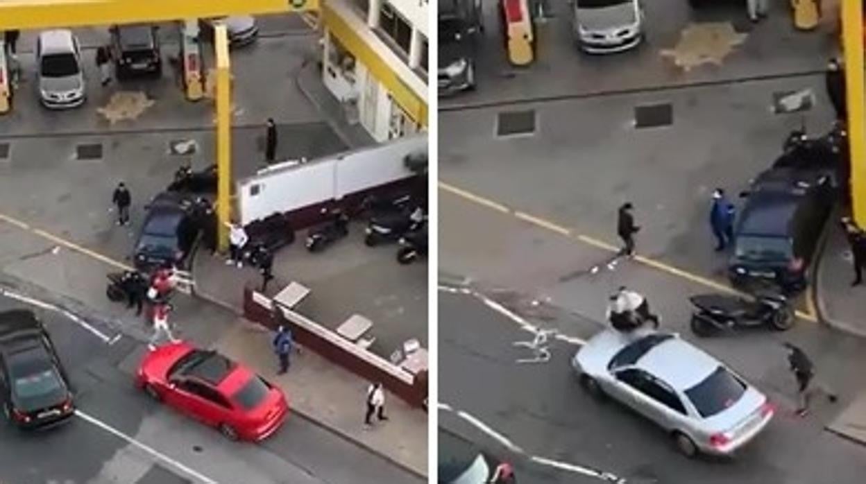 Imágenes del incidente ocurrido este sábado en Gibraltar