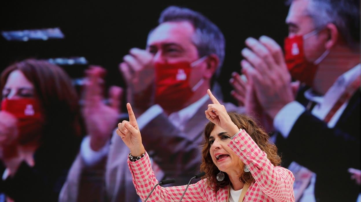 La ministra, en el congreso del partido