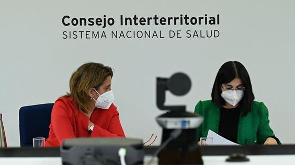 La ministra de Sanidad, durante el Consejo Interterritorial celebrado en noviembre