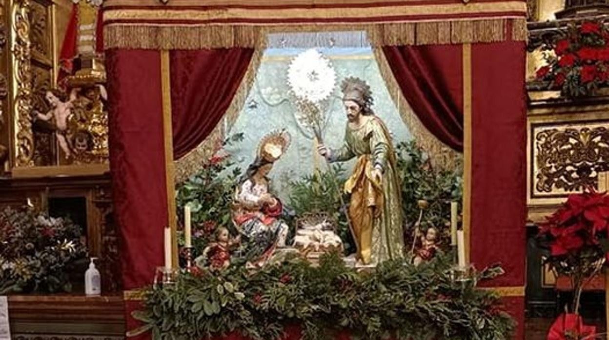 Figuras del nacimiento realizado por Carmen Bernal