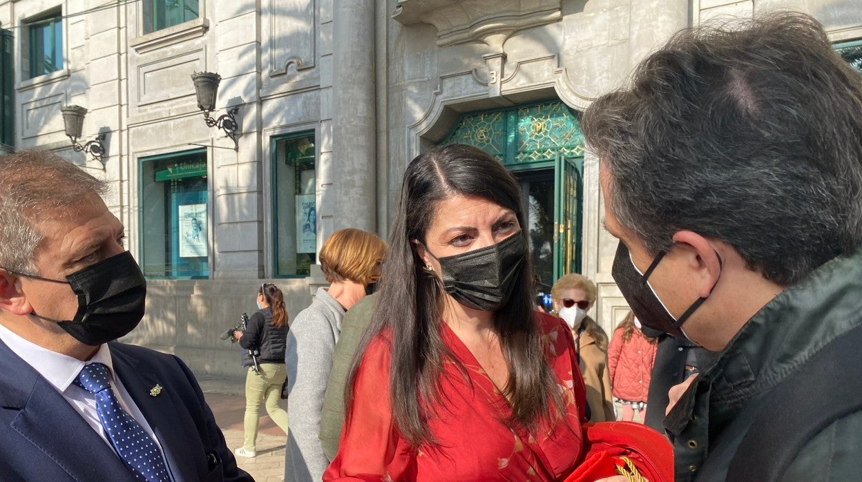 Macarena Olona, este lunes en Málaga