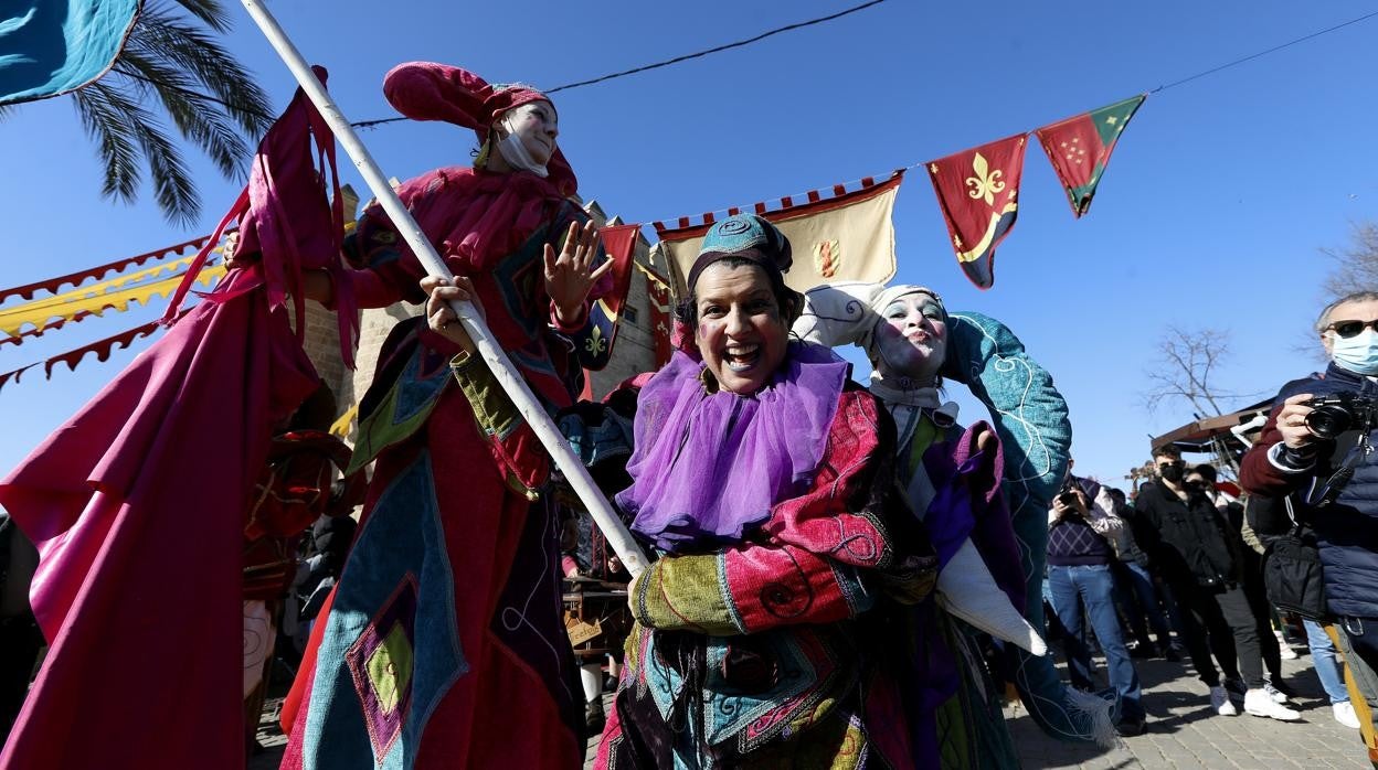 Ambiente hoy en el Mercado del Renacimiento, en el entorno de la Torre de la Calahorra