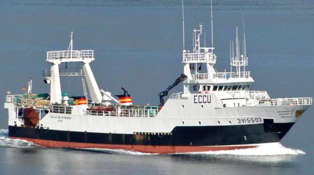 El buque gallego que ha naufragado