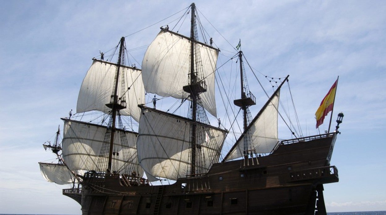 El Galeón Andalucía durante una de sus travesías