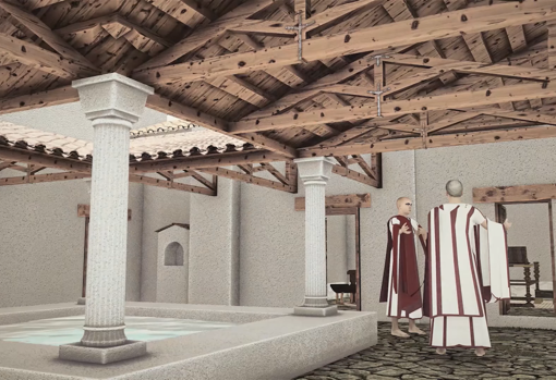 Video | Así era la Casa del Panadero del yacimiento de Torreparedones en Baena, la &#039;domus&#039; que renace en 3D