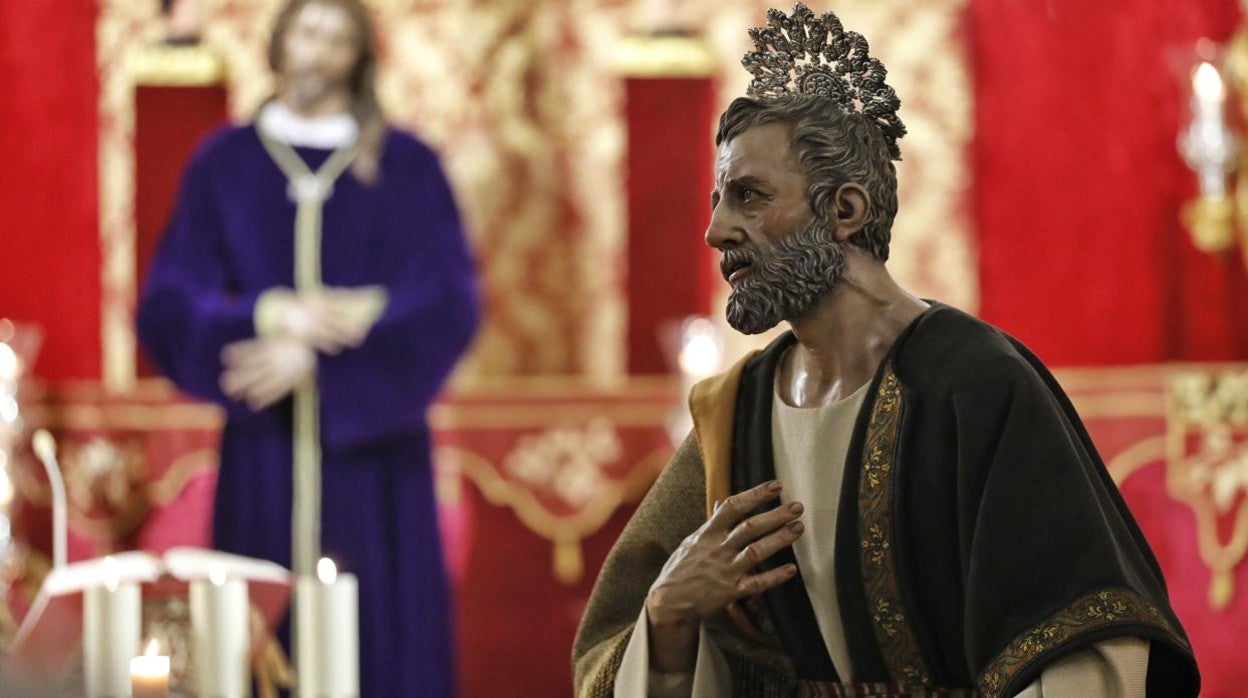 San Pedro, la imagen de Antonio Bernal que acompañará al Señor de la Bondad