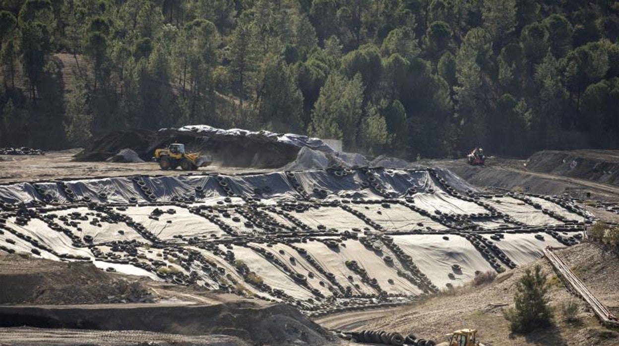Imagen de la planta de tratamiento de residuos en la localidad onubense