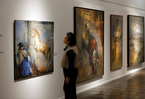 Obras de Julia Hidalgo en la sede de la Diputación Provincial