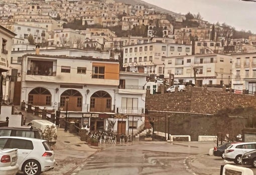 Trevélez, cubierto por la calima la semana pasada