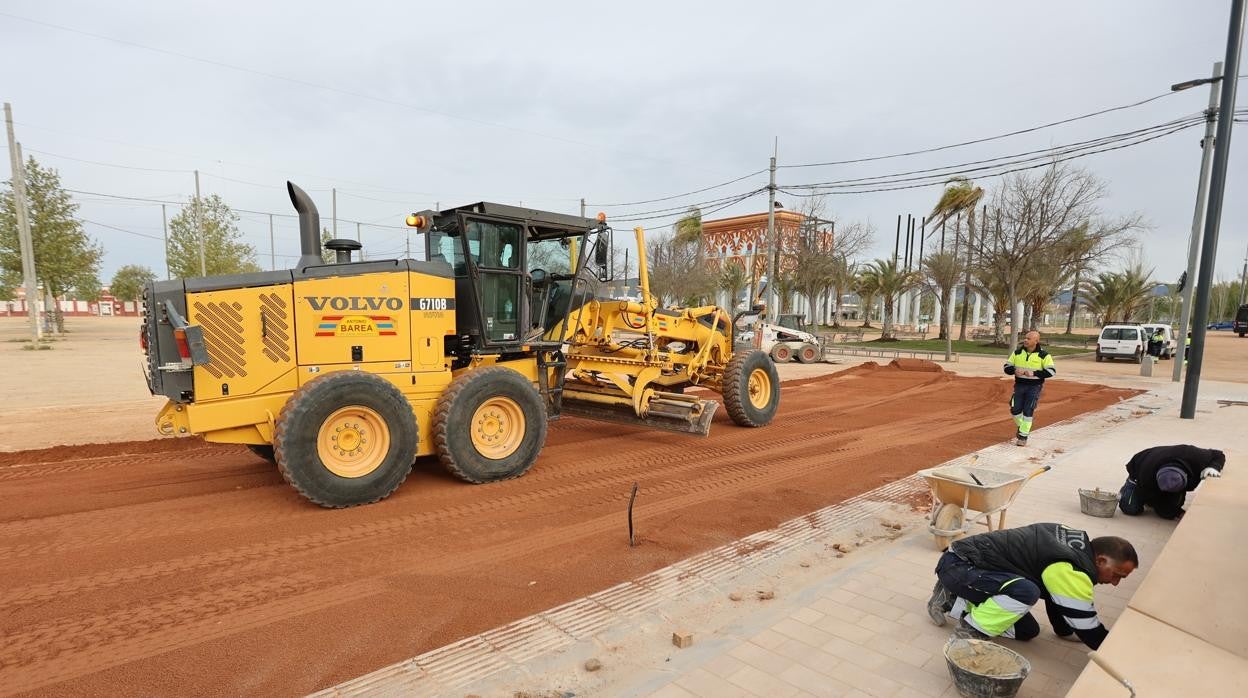 Obras en la calle del Potro en la mañana de este lunes