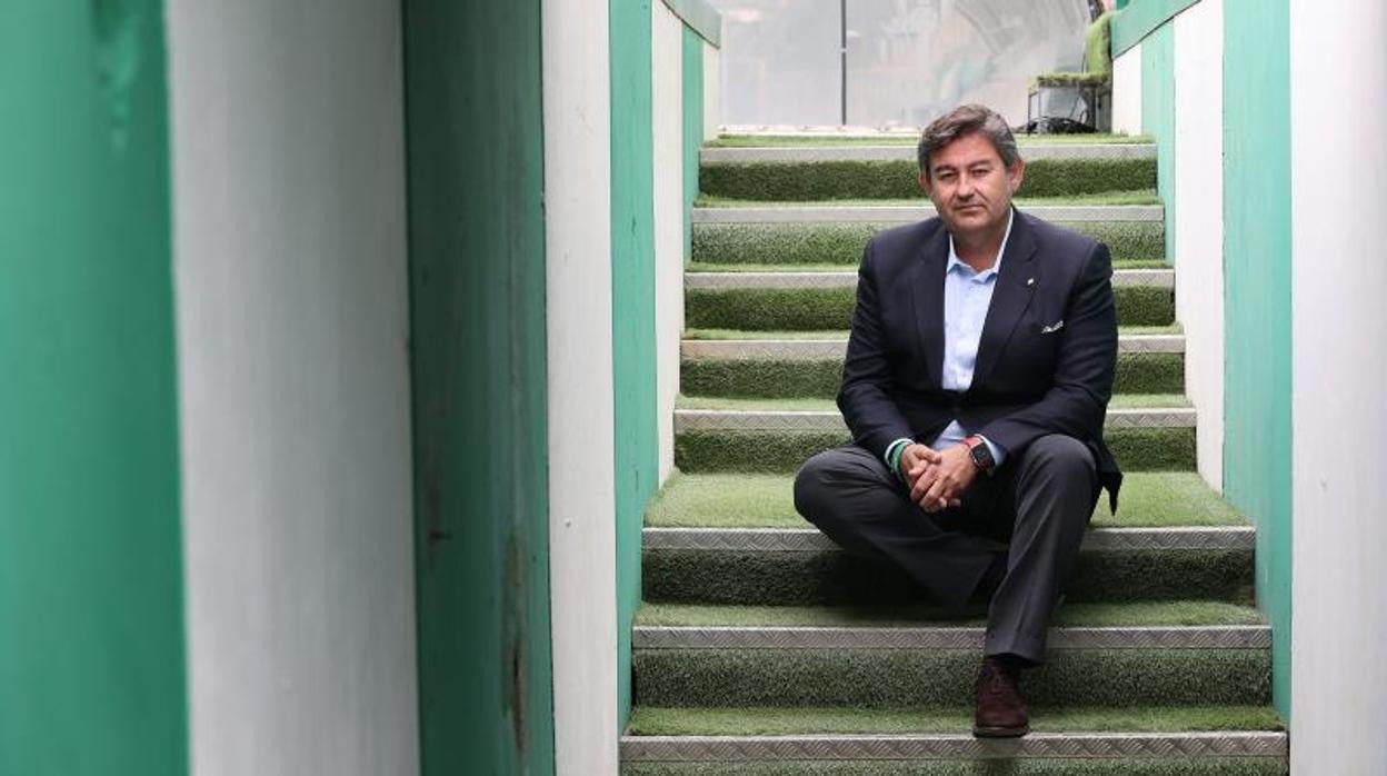 González Calvo en los vestuarios