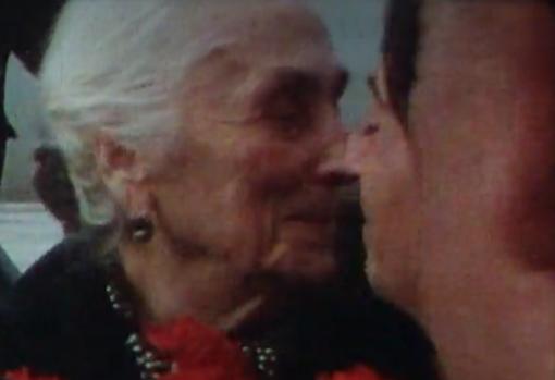 Con Pasionaria en Barajas