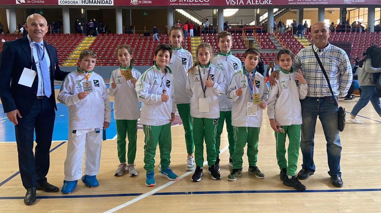 Los dos campeones de España y el subcampeón nacional del Villoslada de Córdoba, en Vista Alegre