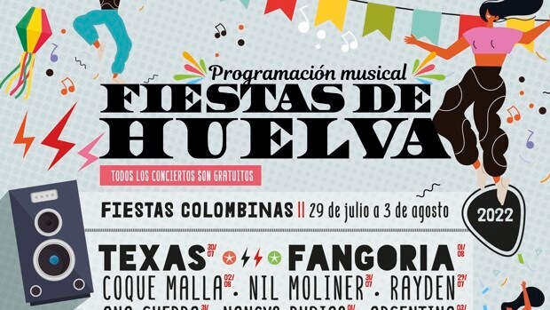 Huelva presenta su Festival con la programación musical de Colombinas y La Cinta