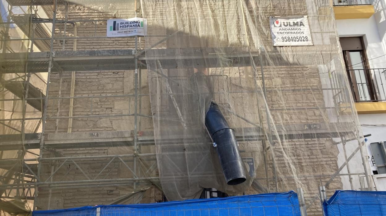 Una de las fachadas de la futura casa de hermandad de la Sentencia de Córdoba