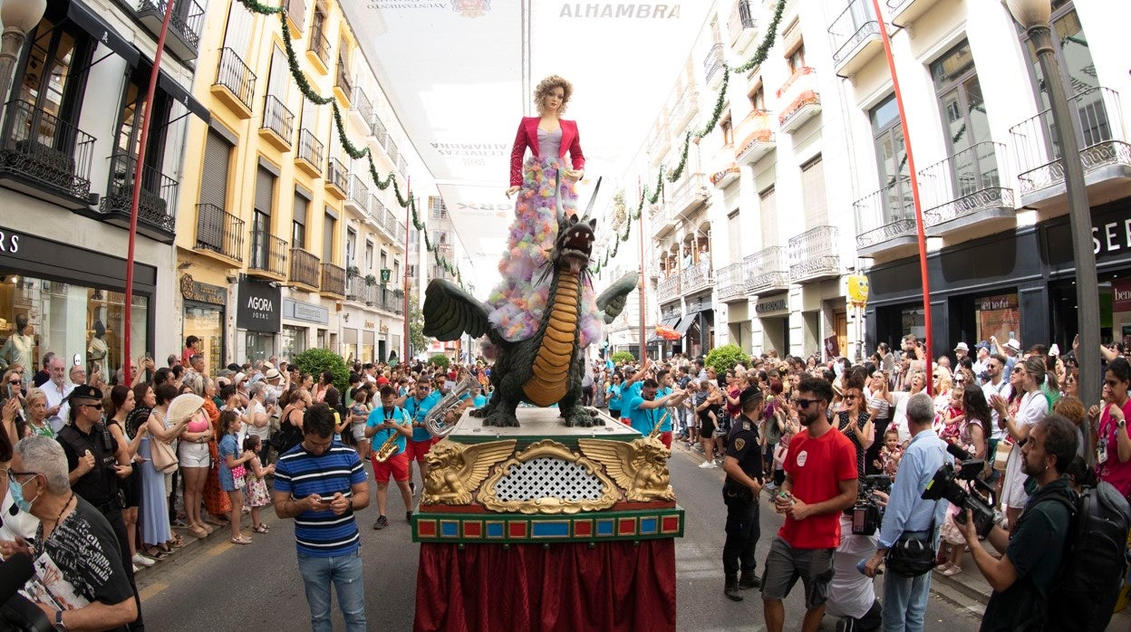 Imagen de la procesión de la Tarasca este 2022