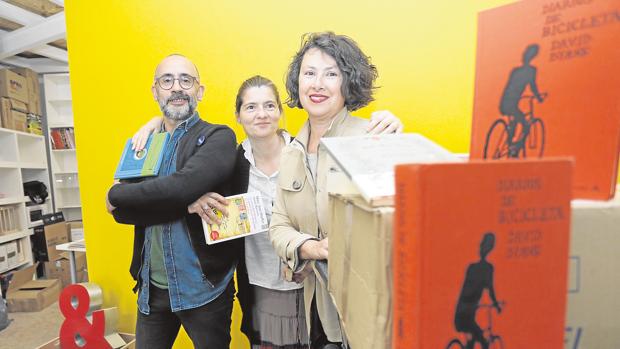 Joaquín Sovilla, Belén Torres y Maite Aragón, los tres socios de «Caótica»