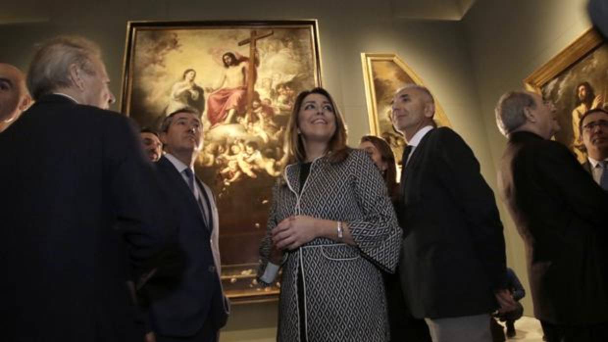La presidenta Susana Díaz, el alcalde Juan Espadas y autoridades en la inauguración