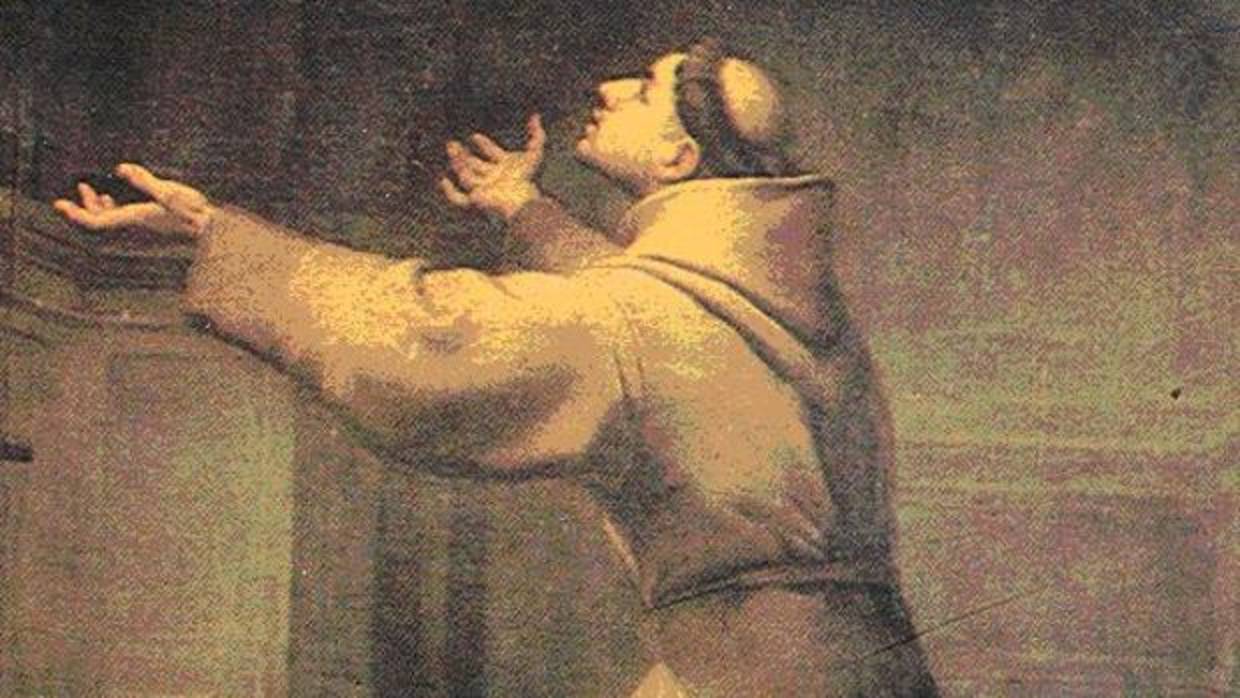 Detalle de «La visión de San Antonio»