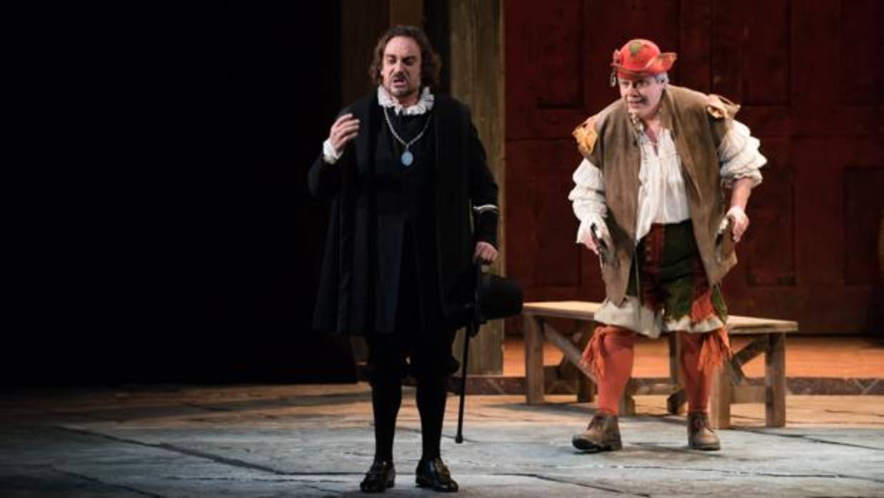 José Manuel Montero durante la representación de «Falstaff» en el Teatro Maestranza