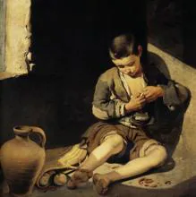 «Niño espulgándose», de Murillo. Museo del Louvre