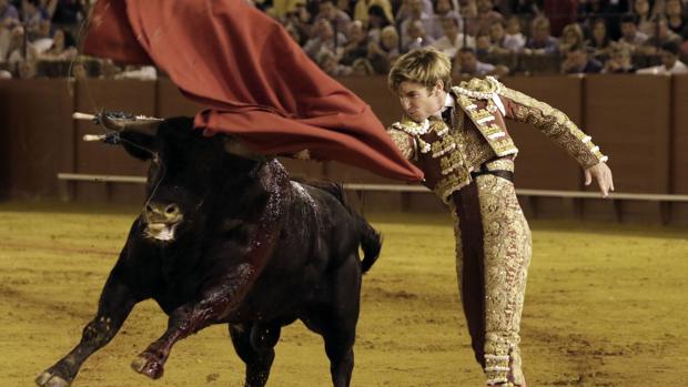 Oreja a la decisión y el buen toreo al natural de García Navarrete