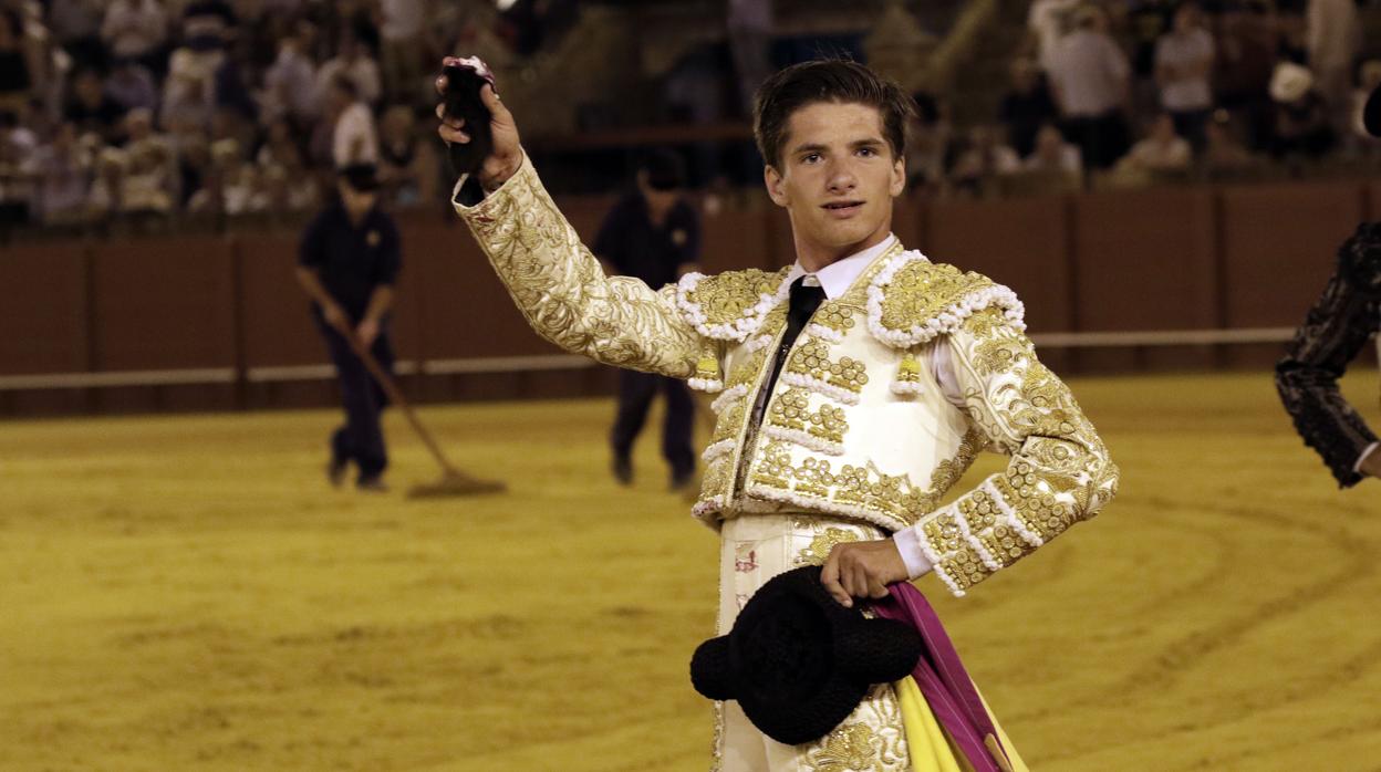 El joven novillero cortó una oreja al interesante encierro de Jandilla