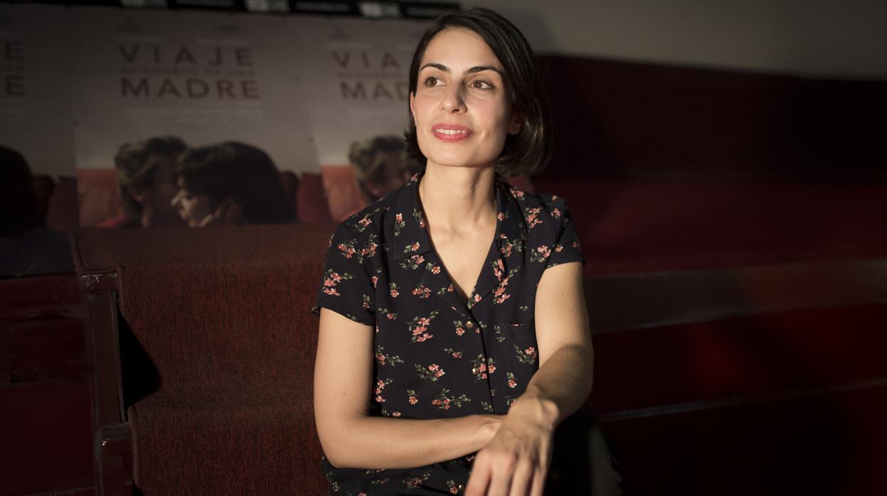 Celia Rico en el Cine Cervantes de Sevilla, durante la presentación de su película