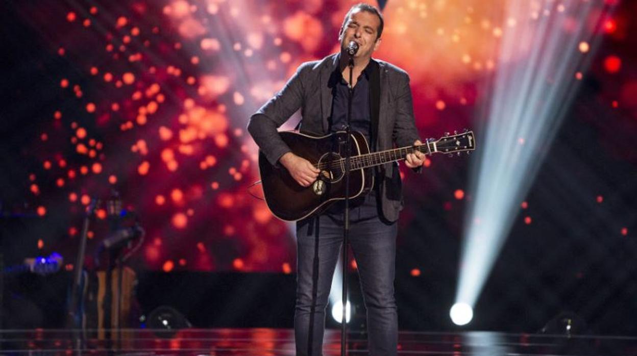 Actuación de Javier Moya en «La Voz»