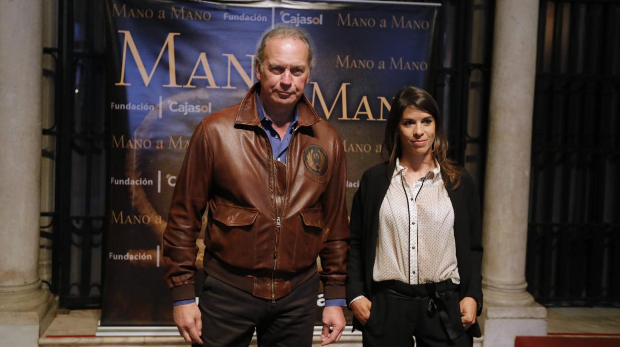 El cantante y la rejoneadora, protagonistas del mano a mano de Cajasol