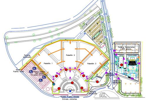 Mapa accesos Fibes