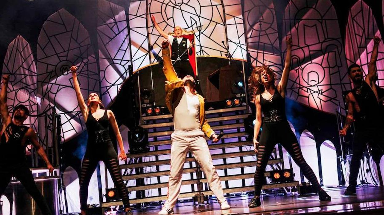 El musical representándose en Madrid