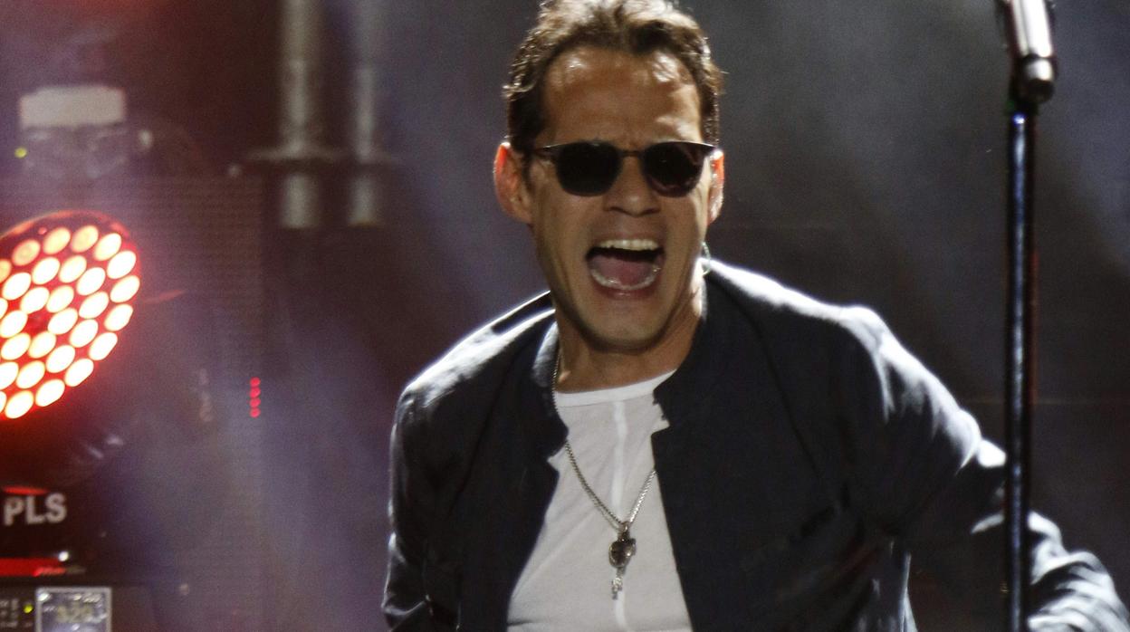 El cantante Marc Anthony, durante una de sus actuaciones