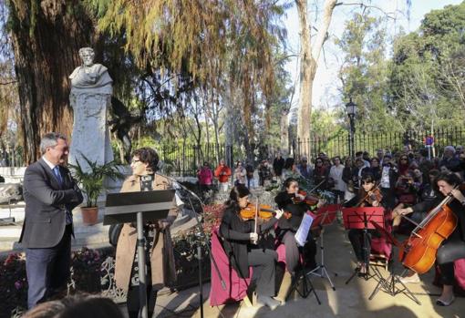 Inauguración del Año Bécquer, un mes antes del inicio del confinamiento