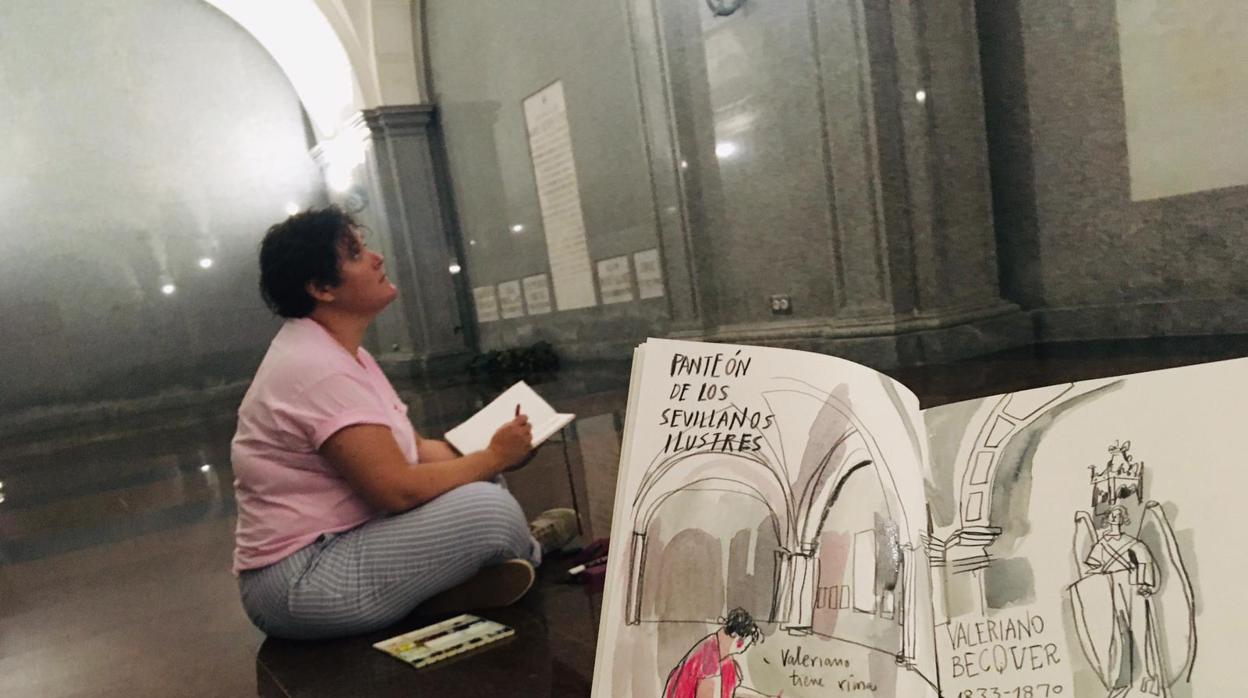 Una de las obras que se puede contemplar en esta exposición sobre Bécquer